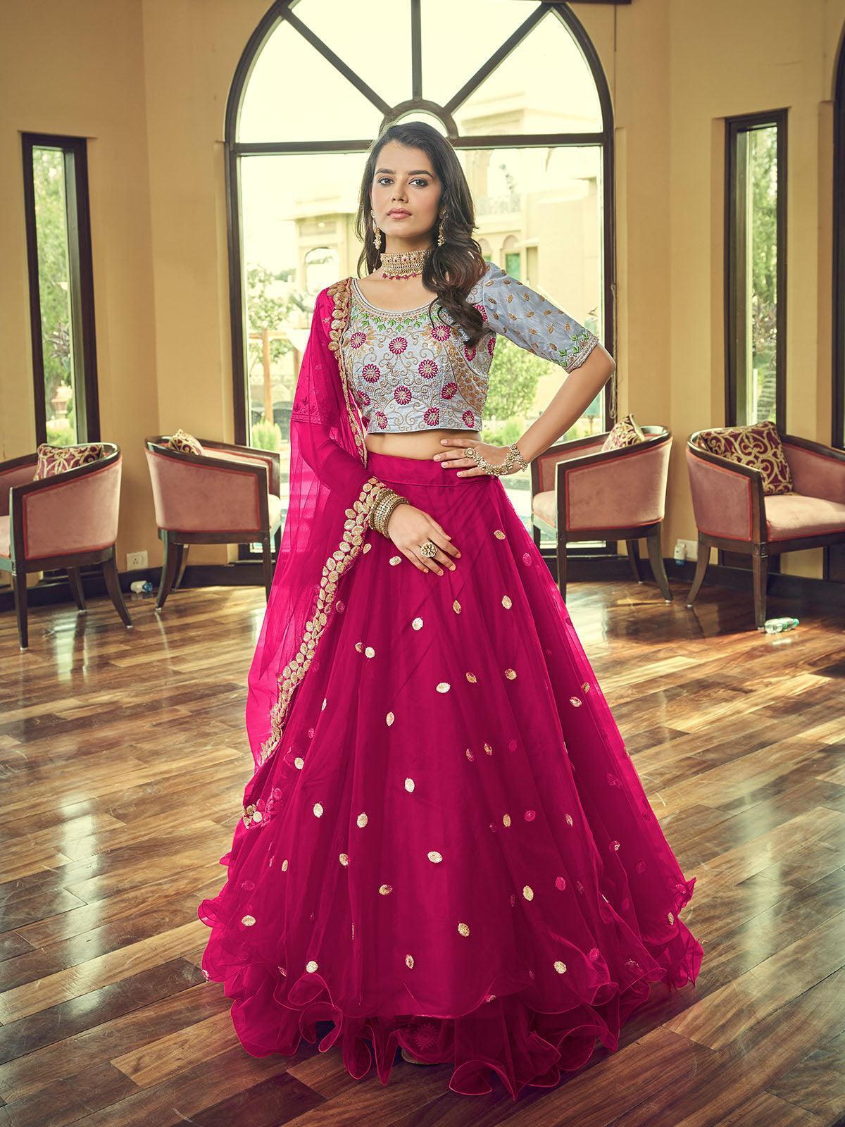 Lehenga Wholesale Ladies Lehenga Choli With Price Sartin Silk