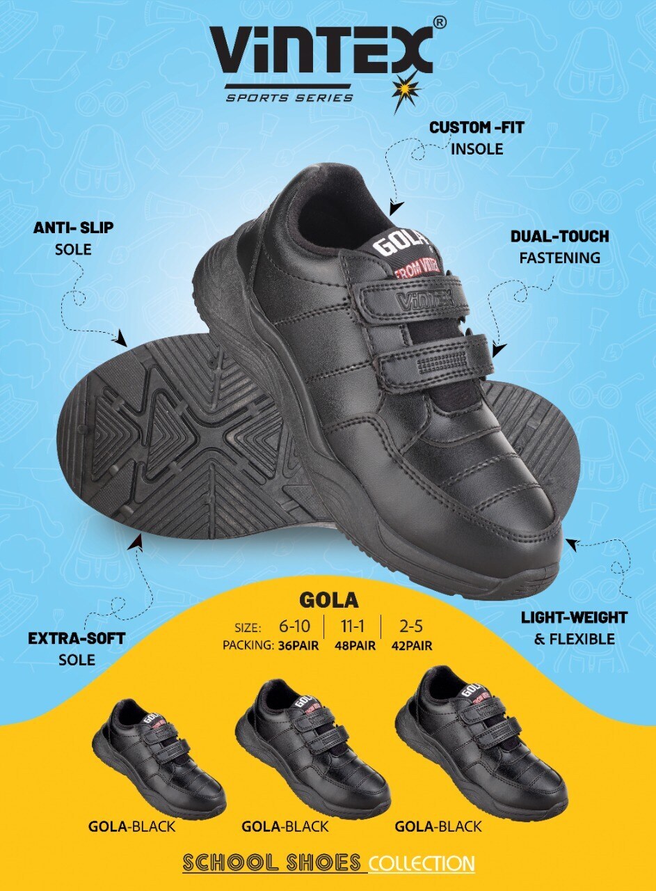 SCHOOL SHOES GOLA 11X1 in Warangal at ₹ 220 Pair (MOQ:50 Pair