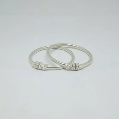 Second Hand Inch Baby Girl Silver Kada Jewellery in Nalgonda - Main Image