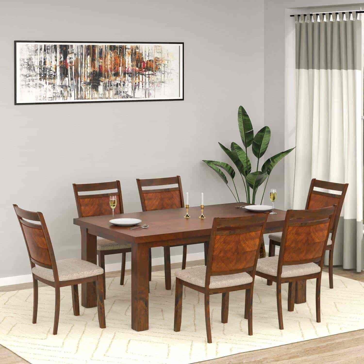 Indiamart Dining Table Set Seater Below 5000 Rectangular Wooden