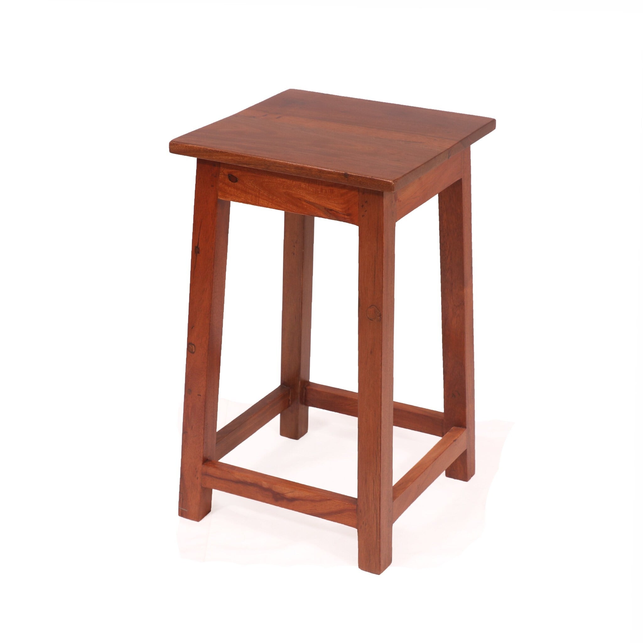 Second Hand Glossy Wooden Stool For Living Room (Brown) in Mumbai