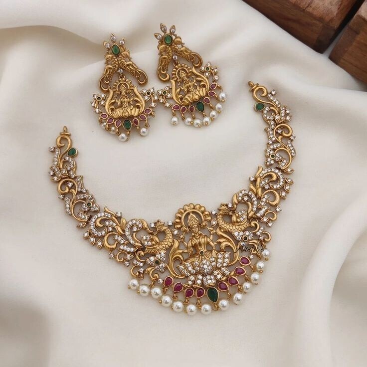 Second Hand Gold Plated Joker Necklace Set 10mm in Chennai at