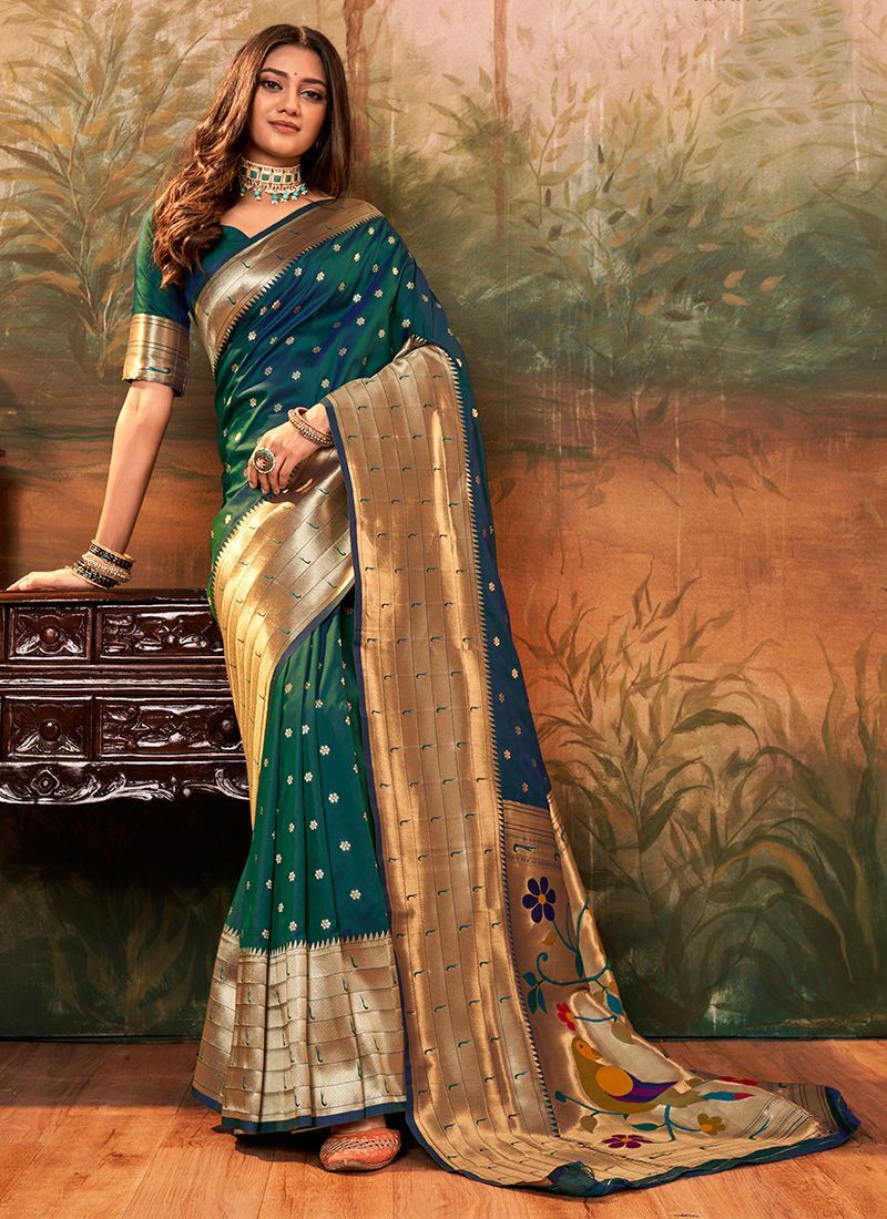 Second Hand Party Wear Paithani Silk Saree in Navi-Mumbai at