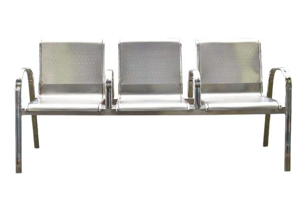 Stainless Steel Chair For Waiting Area Blue Stainless Steel