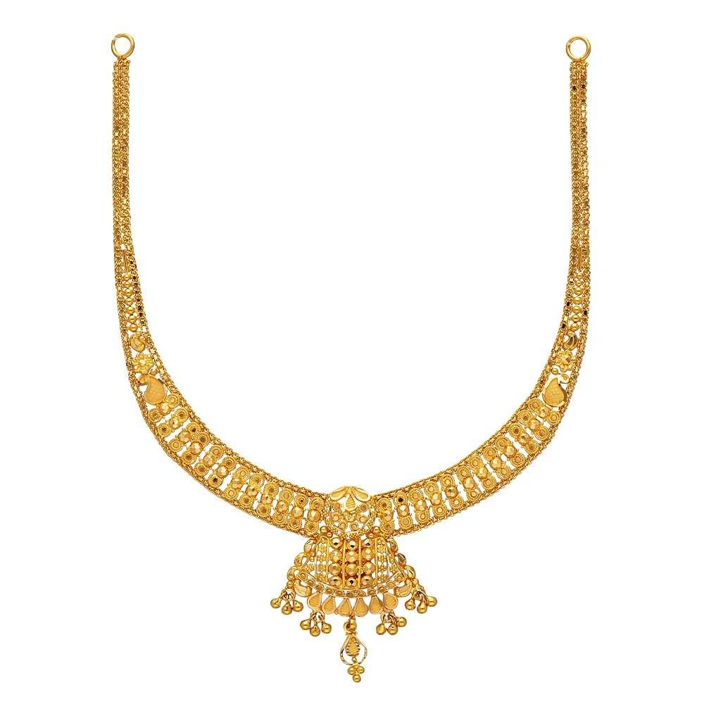 Second Hand Traditional Gold Necklace 18 Kt in Chennai at ₹