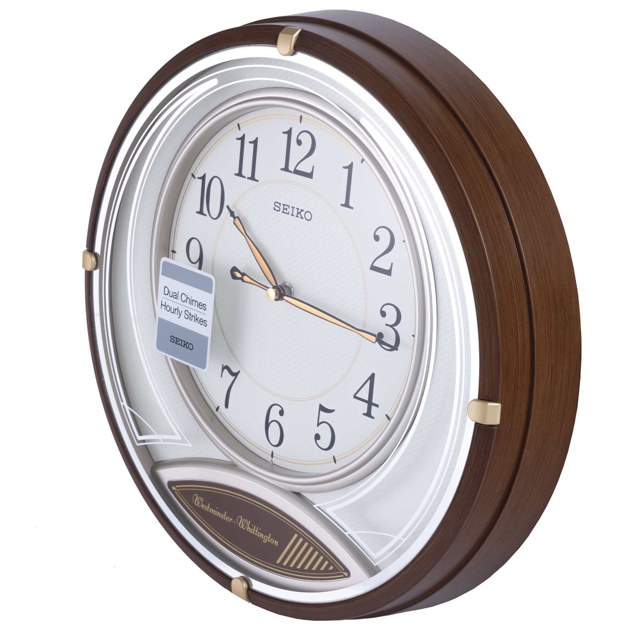 SEIKO Dual Chime Musical Wall Clock (QXD215B) (Brown) in Mumbai at