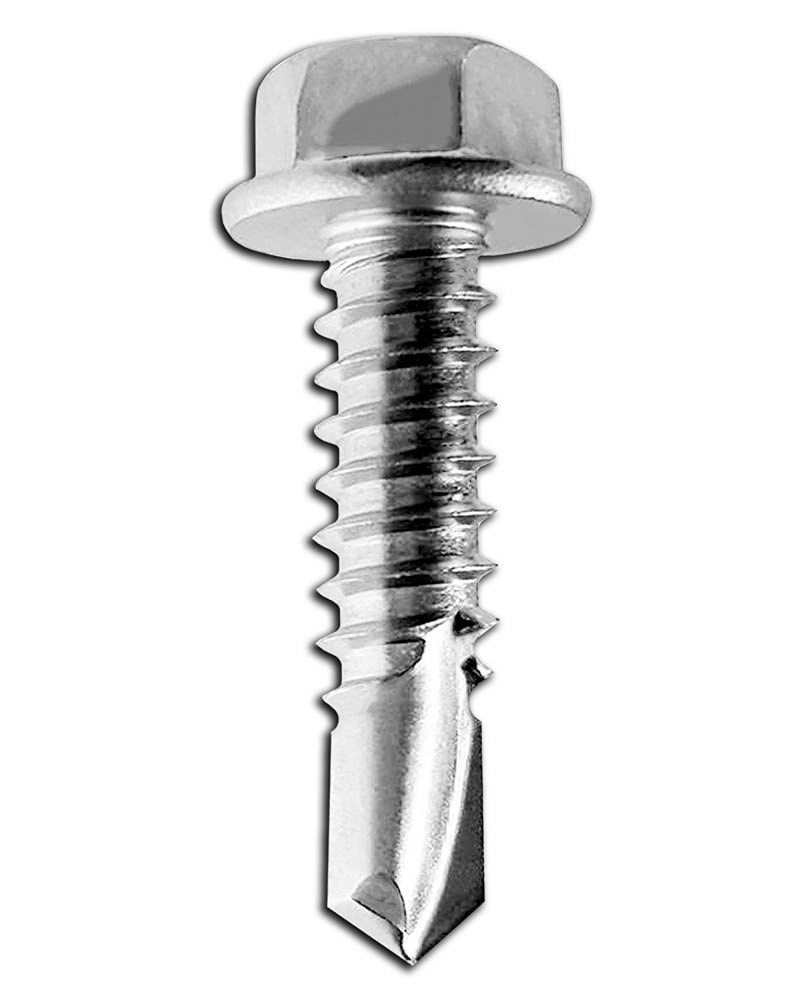 Stainless Steel Self Tapping Screw, 1/4 inch, Zinc Plated, Type AB