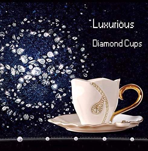 Buy Sellify European Diamonds Design Coffee Mug Creative Gift Lovers Tea Cups 3d Ceramic Mugs With Rhinestones Decoration Cups And Saucers Features Price Reviews Online In India Justdial