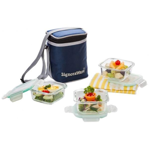 Signoraware Glass Lunch Box Get Best Price from Manufacturers