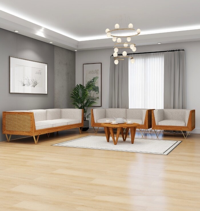 Sheesham Wood L Shape Seater Sofa Brown in Pune at ₹ 48,500