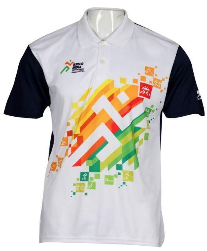 Shiv Naresh Mens Khelo India Half Sleeves T Shirt in Delhi at best