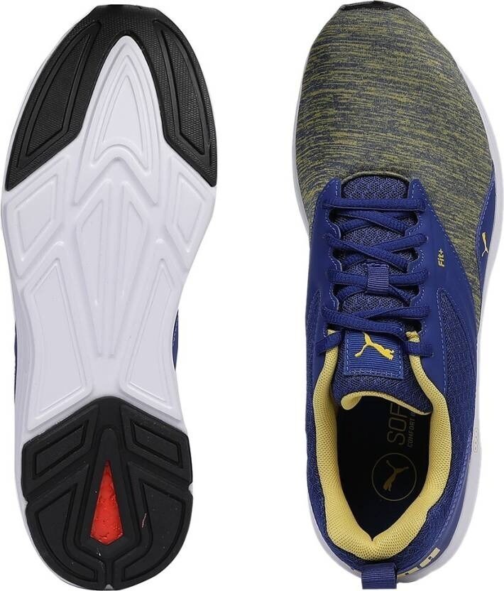 PUMA Men's NRGY Comet Running Shoes (Size 7, Blue, Yellow) in