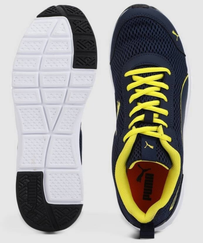 PUMA Men's Rapid Runner IDP Running Shoes (Size 6, Navy, Yellow