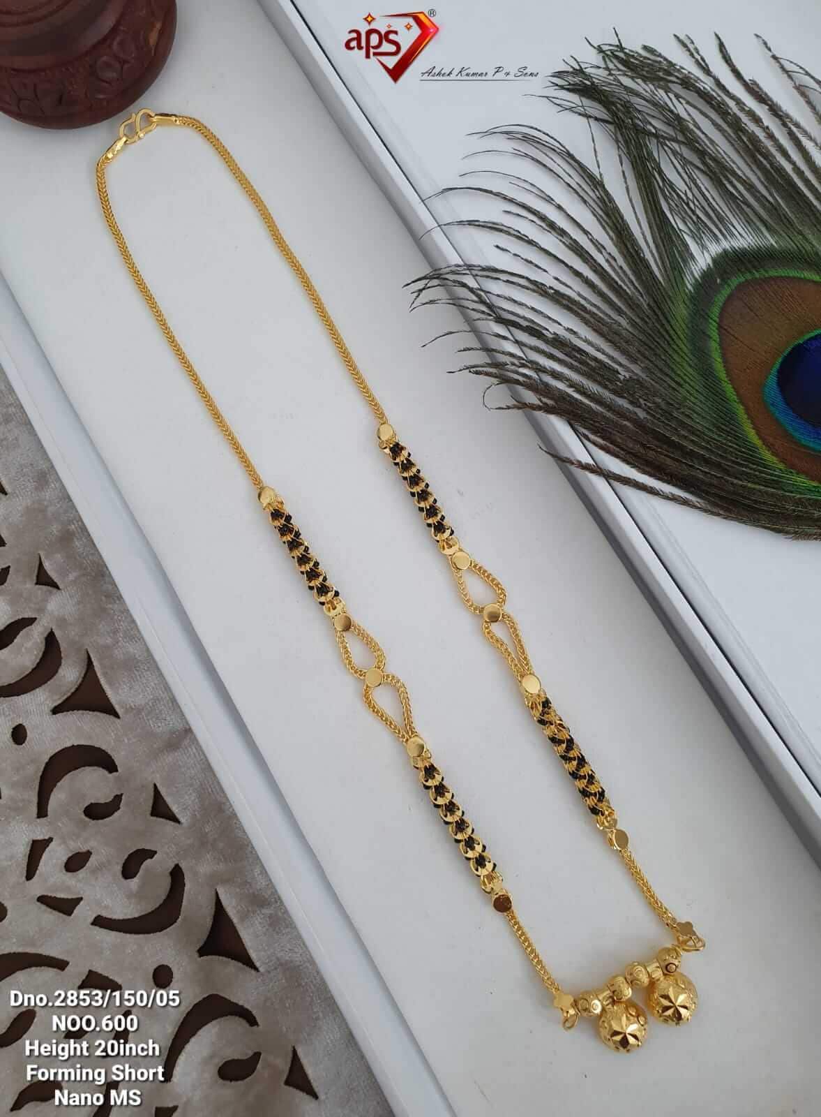 Short Gold Plated Mangalsutra (1005) in Mumbai at ₹ 410 Unit by