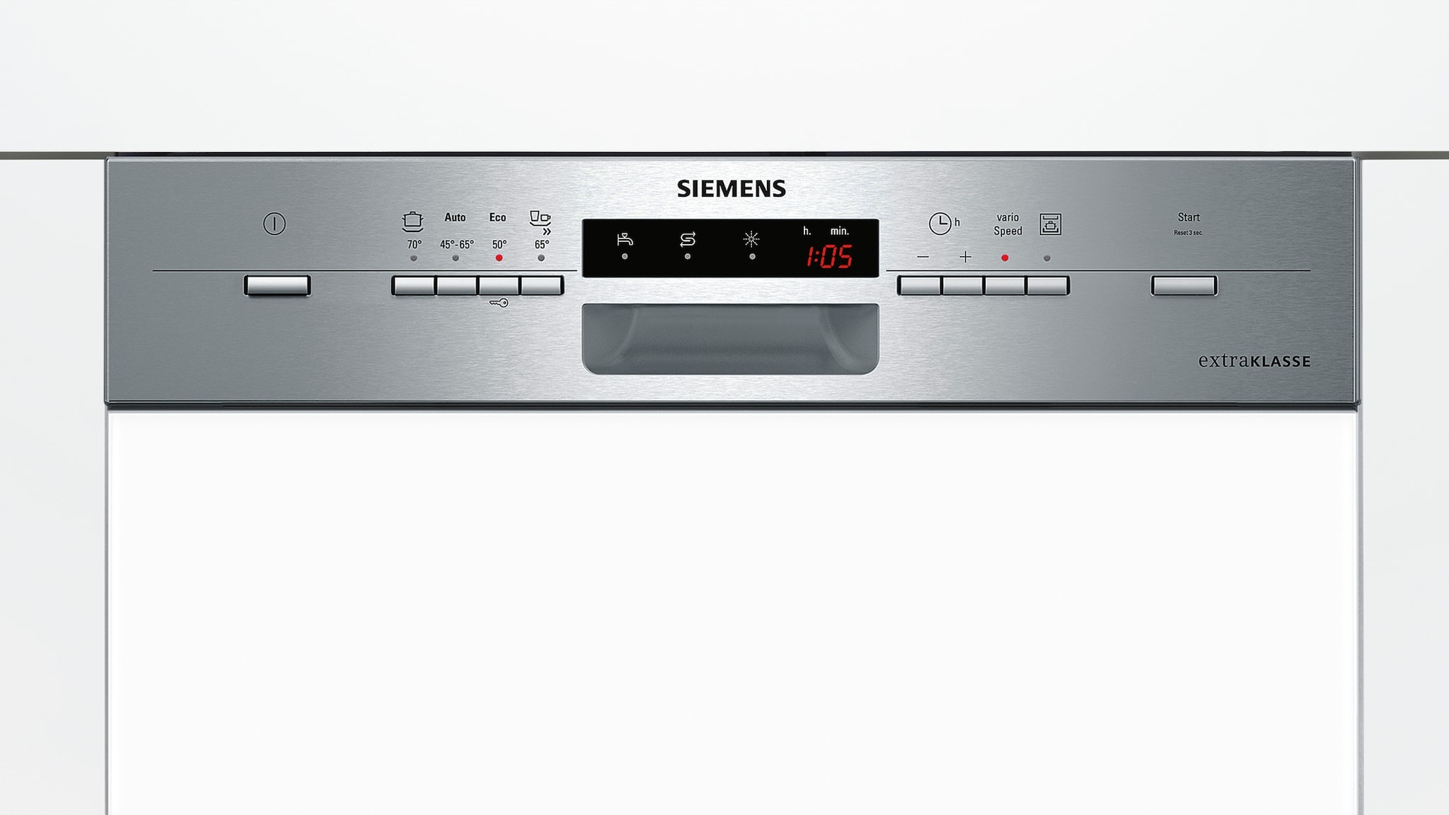 SIEMENS iQ500 Semiintegrated dishwasher Dishwasher Stainless Steel [SN58M542EU, 60 cm] in