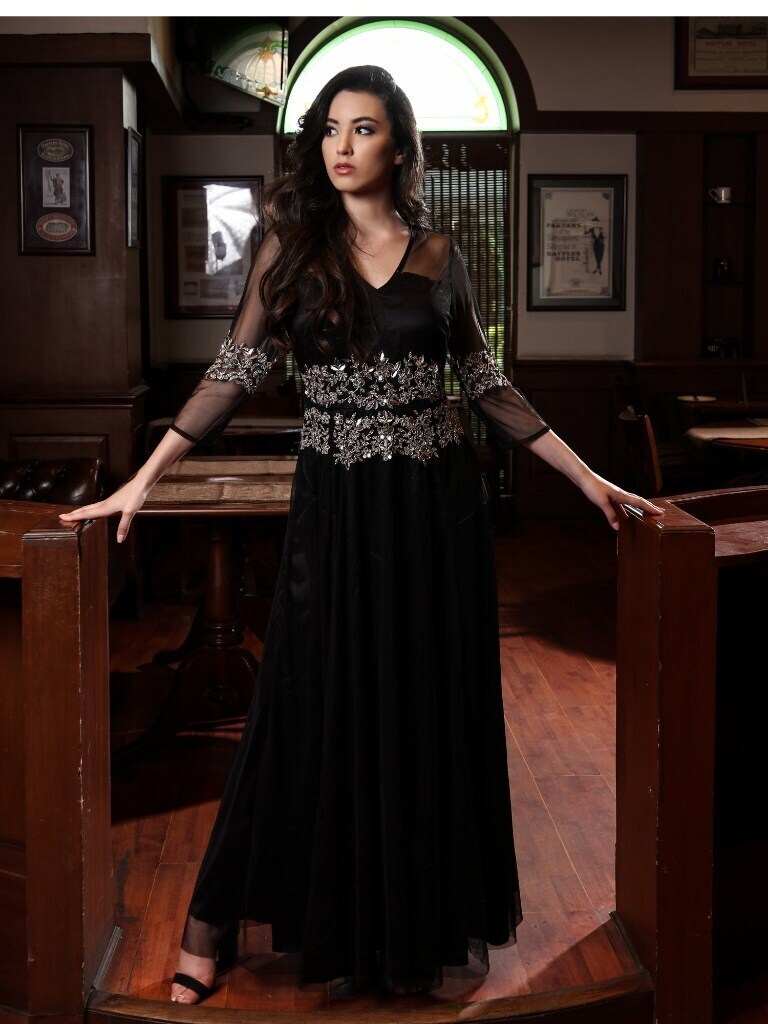 Silver Beaded Tulle Gown in Pune at ₹ 7,875 Unit by Atticsalt