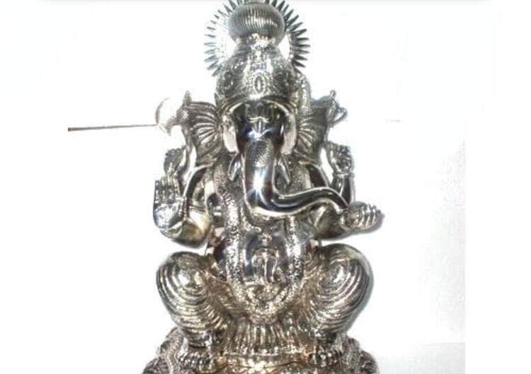 God Statues Grt Silver Vinayagar Statue Silver Ganesh Statuess In