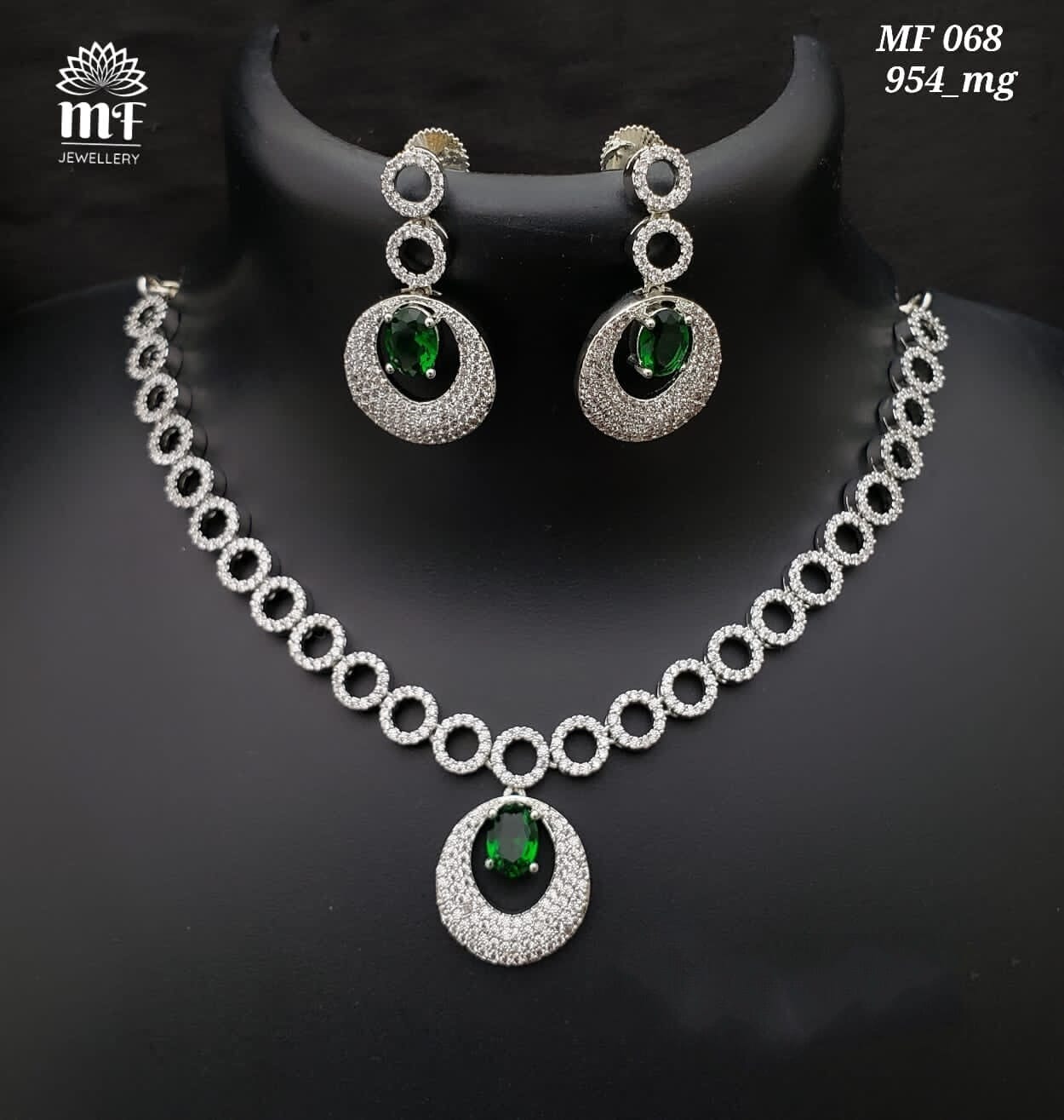 Totaram Jewelers Totaram Silver Items Totaram Jewelers Priyaasi Jewellery  Online Silver Plated Necklace, image size:1250x1315