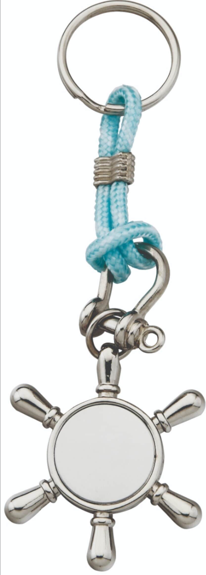 Silver Zinc Alloy Ship Wheel Marine Key Chain in Mumbai at ₹ 85