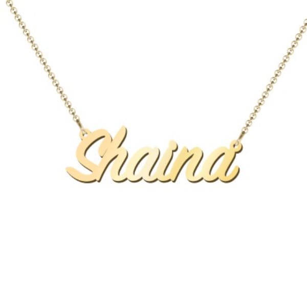 Buy Silvo Souk Gold Plated Name Pendant 