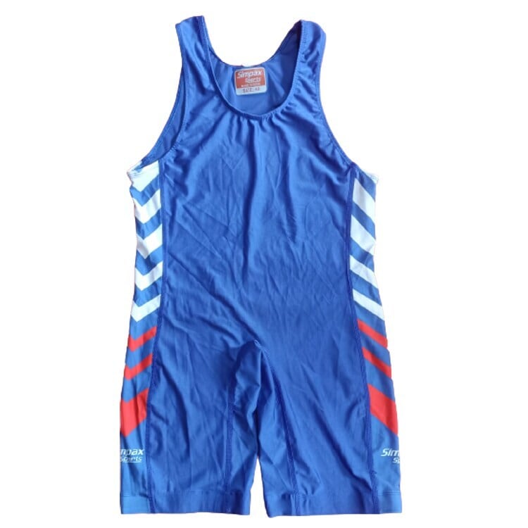 Simpax Men Sleeveless Wrestling Costume (Blue) in Delhi at ₹ 350 - Main Image
