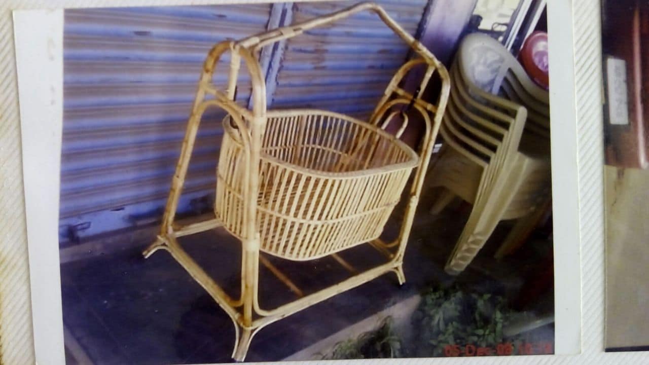 Simple Handmade Baby Cane Swing Cradle in Mysore at ₹ 2,500