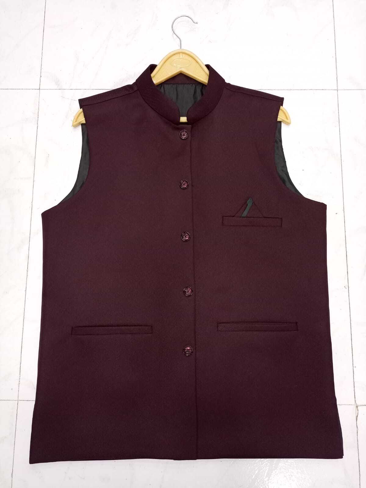 Simple Waistcoat for men in Delhi at ₹ 380 ₹ 650 Pc by Khatu