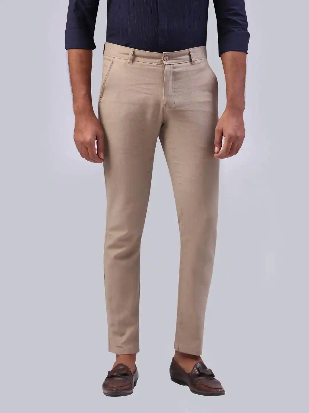 Men's Classic Khaki Cotton Jeans, Size L in Mumbai at ₹ 300 Pc