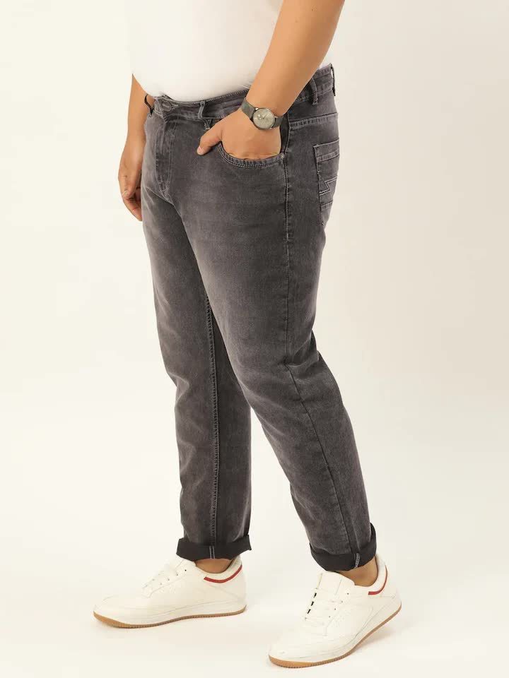 Size 44 Mens Dyed Washed Jeans in 