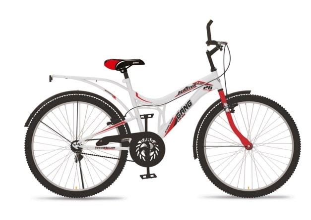 Buy SK Bikes Blaster Zx Bicycle B.White & Brilliant Red Online