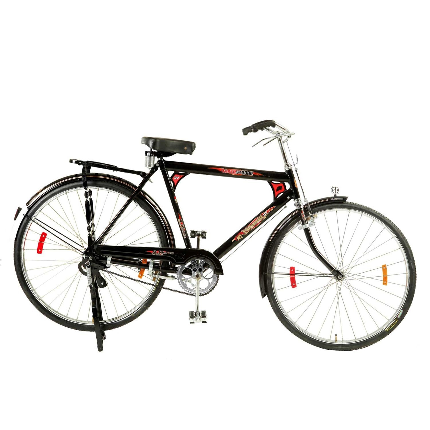 Buy SK Bikes DX 61 cm (24) Bicycle Brilliant Red & Black Online 