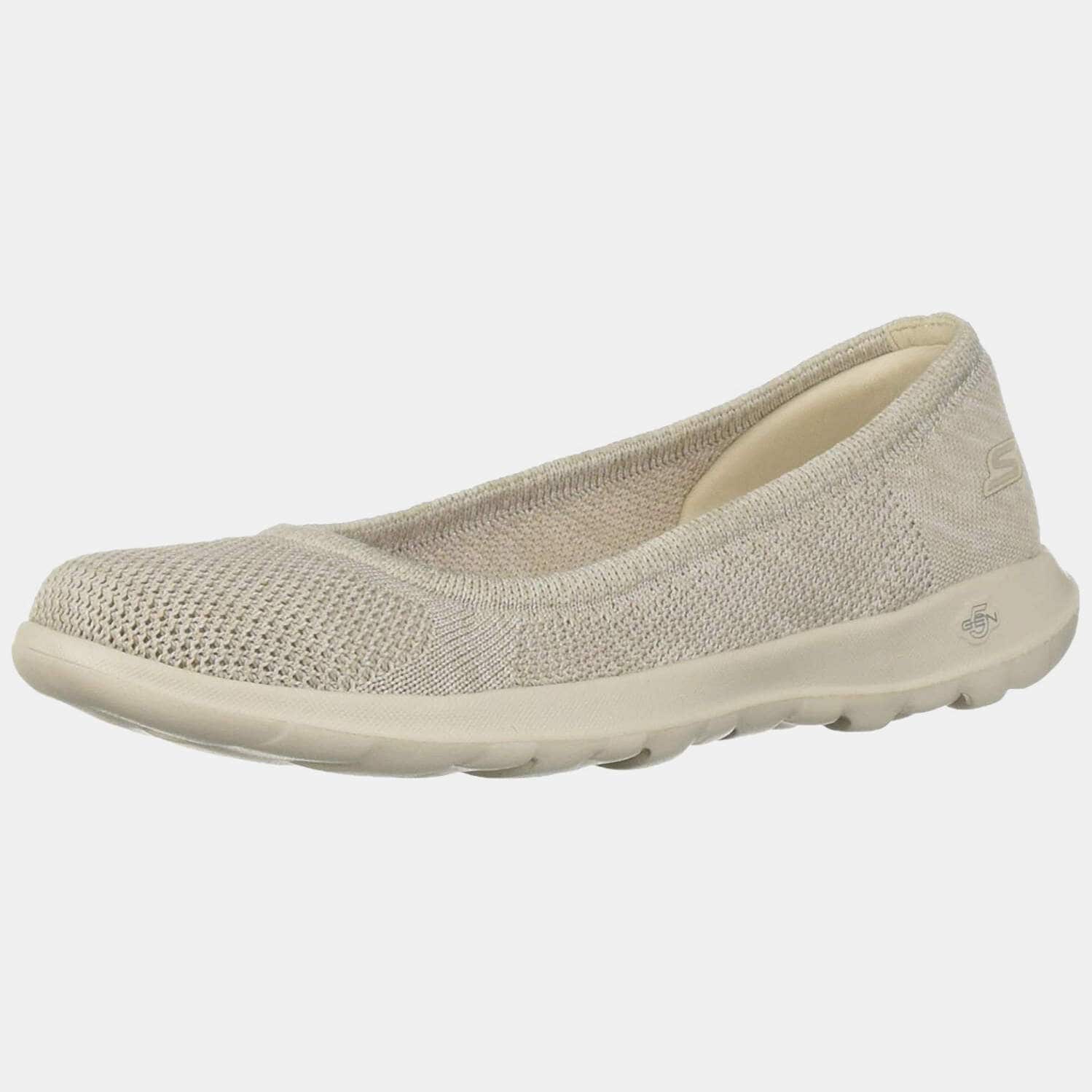 Skechers Go Walk Lite-Enamor Footwear For Women(Colour:Natural) in