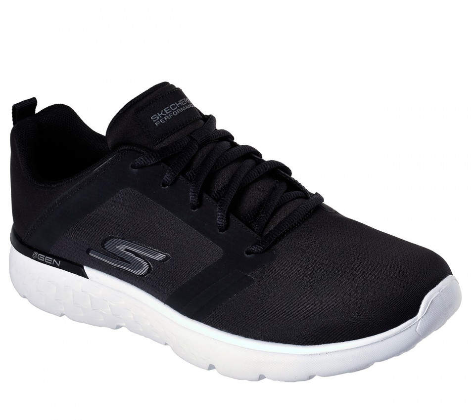 Skechers Mens GO RUN 400-TORQUE US BLACK, WHITE [55298] in Delhi