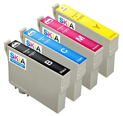 Buy Skia Ink Cartridges 4 Pack Compatible With Epson 127 T127120 T127220 T127320 T127420 For Workforce 545 Workforce 630 Workforce 645 Workforce 845 Workforce Wf 3520 Workforce Wf 3540 Workforce Wf 7520 Features Price Reviews Online In India Justdial