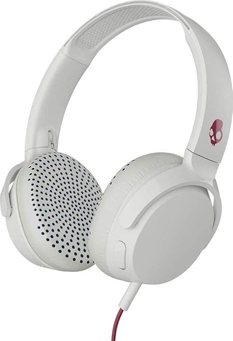 Skullcandy Riff On-Ear Wired Headphone (White, Crimson) in Gurgaon