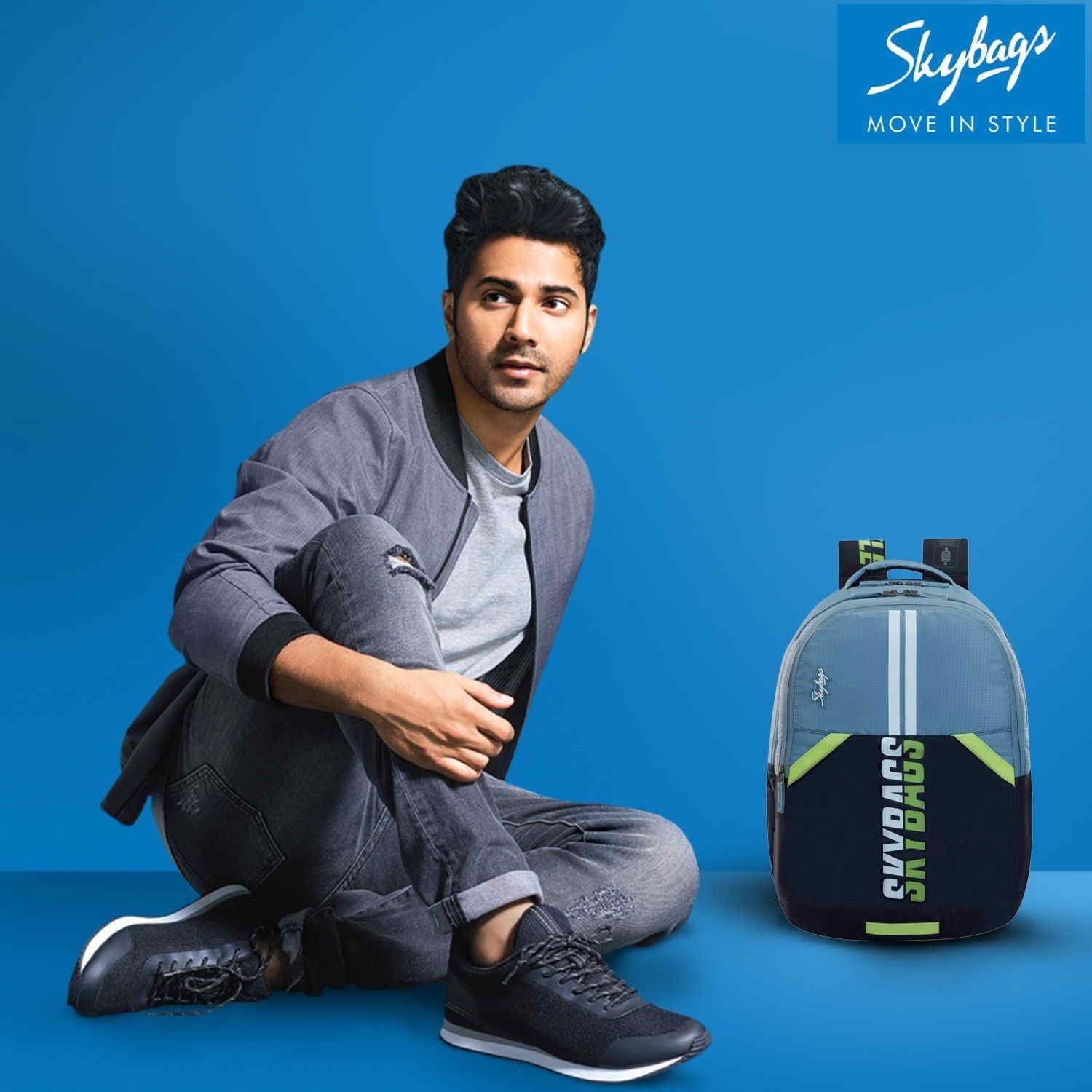 Skybags Astro Extra Sporty Grey School Backpack 36L in Delhi at