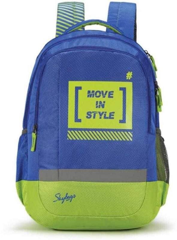 Skybags BINGO PLUS 02 SCHOOL BAG BLUE 32 L Backpack (Blue, Green