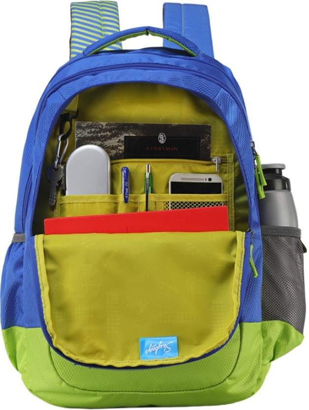 Skybags BINGO PLUS 02 SCHOOL BAG BLUE L Backpack (Blue) in