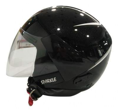 Steelbird SB-33 Eve Sparkle Full Face Helmet (Matte Black) in