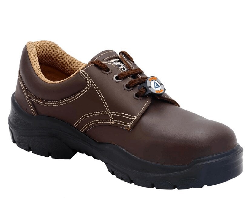 Acme Sodium Lace Up Leather Men Safety Shoes (Brown, 42) in Rajkot