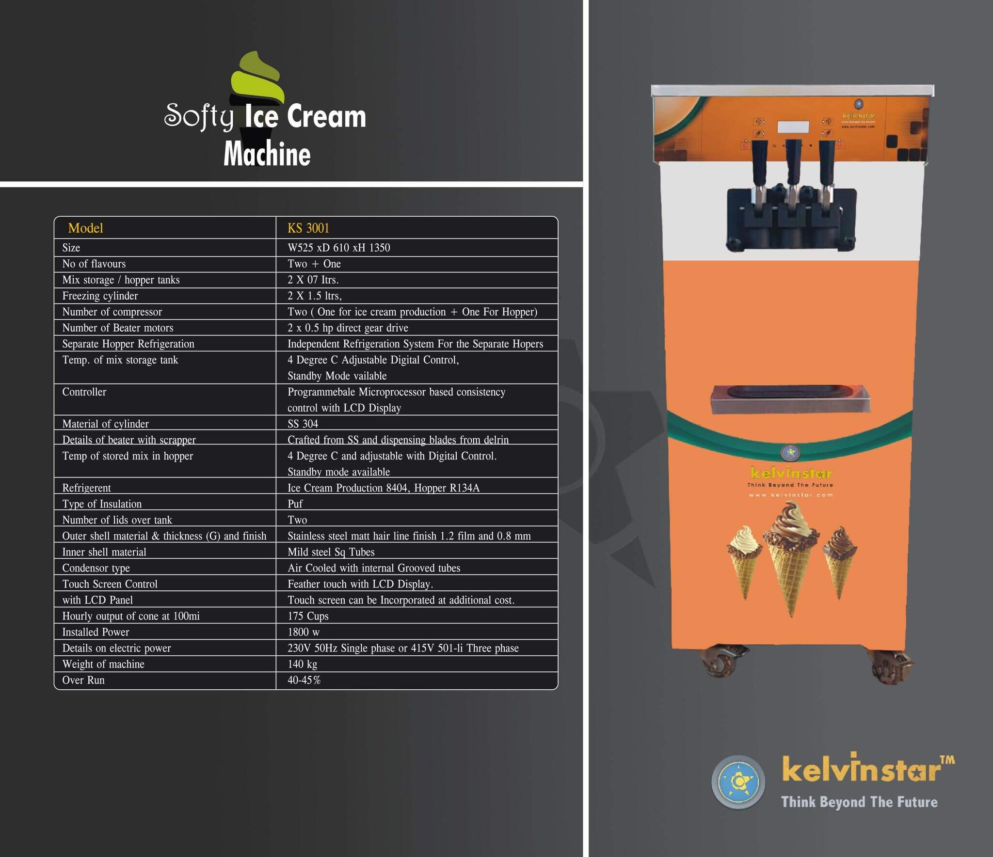 kelvinstar ice cream machine