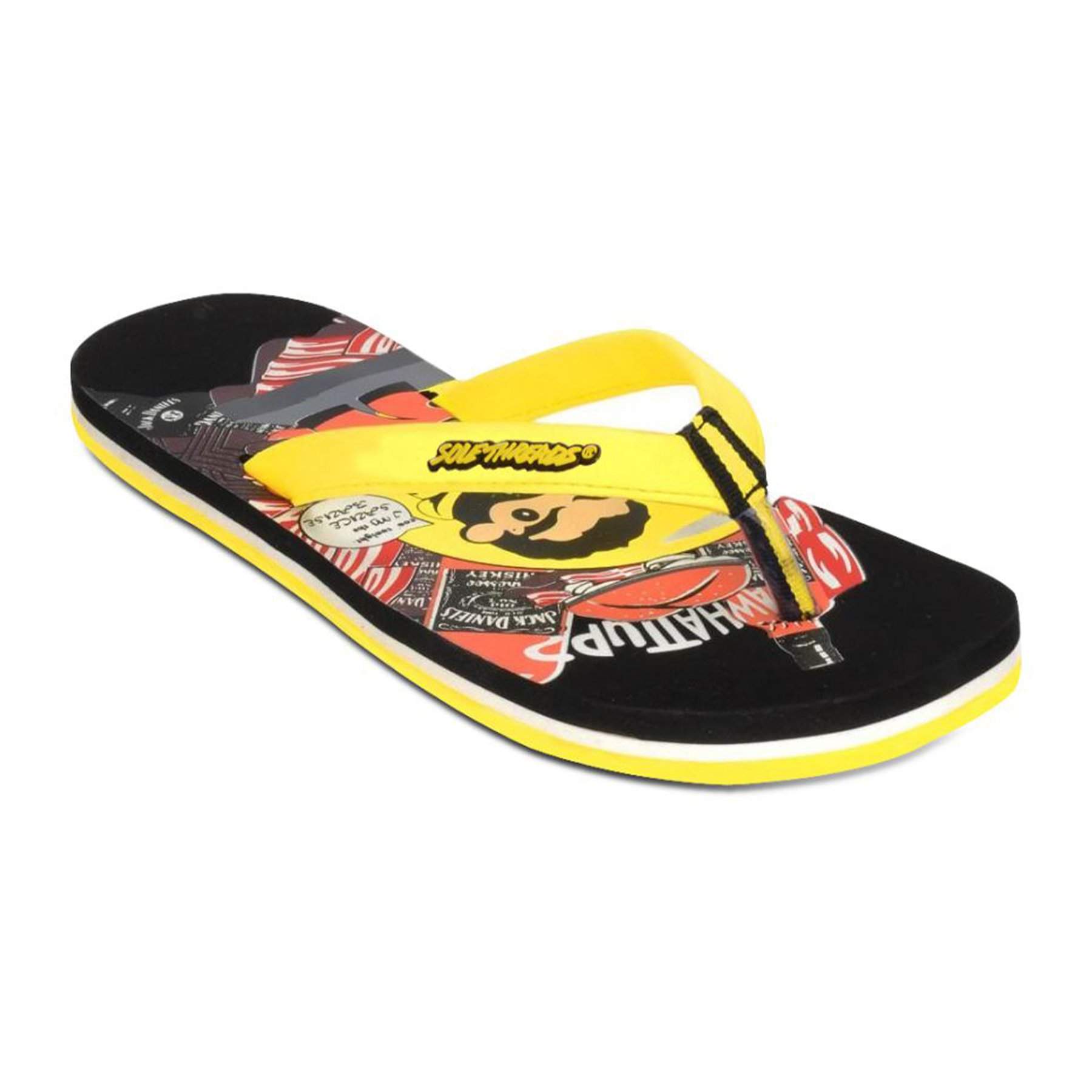 Chappal Solethreads Showroom Near Me Buy SOLETHREADS Pharaoh Tan Solid  T-Strap Men Slippers Online