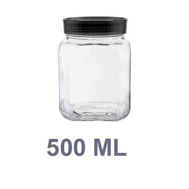 Solid Form Square Medicine Packaging Jar 500 ml in Delhi at ₹ - Main Image