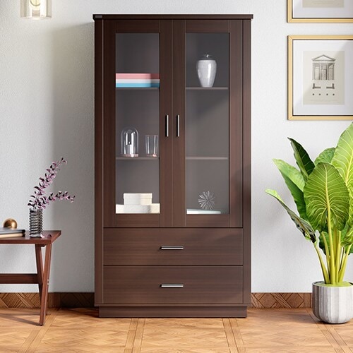 Solid Oak Wood Showcase, 72'' H x 36'' W x 18'' D in Lucknow at ₹ 35,000 - ₹ 45,500 / Pc by Shivam Furniture
