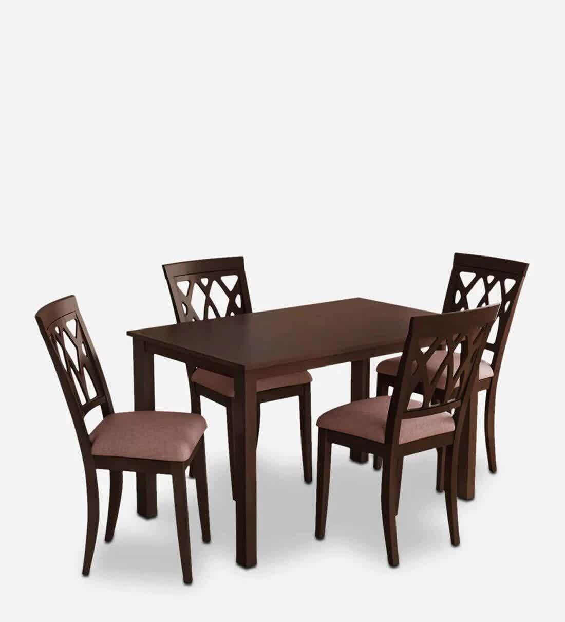 Solid Wood Four Seater Dining Table Set in Delhi at ₹ 15,000 - ₹ 30,000 ...