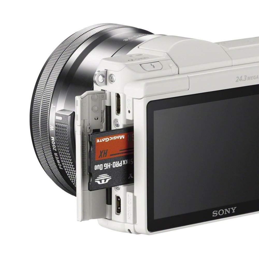 SONY Alpha a5100 HD 1080p Mirrorless Digital Camera White 16-50mm