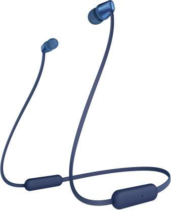 SONY WI-C310 Bluetooth Headset with Mic (Blue, In the Ear) in