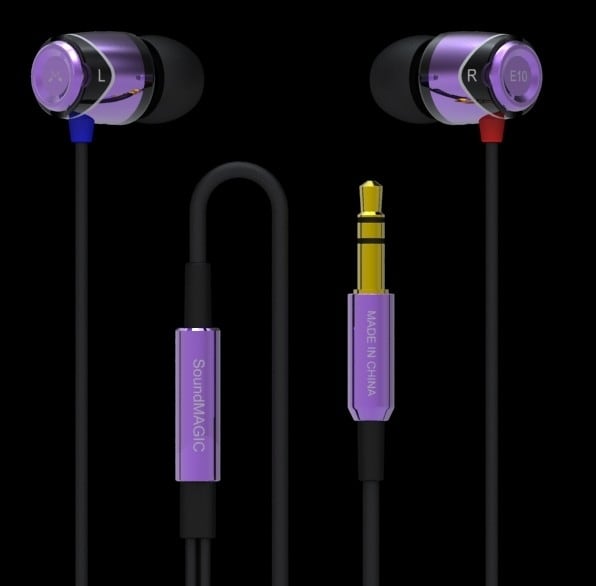 Sound Magic In Ear Wired Headphone Purple Black [E10] in