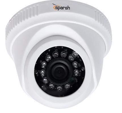 Sparsh 8-Channel Wall Mount Dome Camera, 100 Degree View in