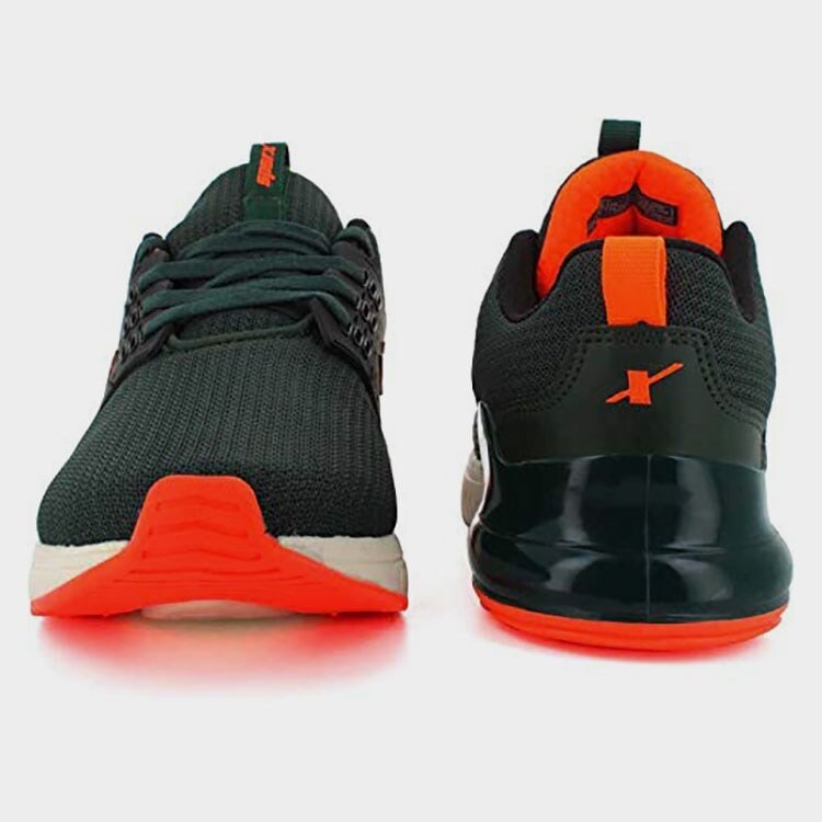 Sparx High Quality Mesh Rubber Green Men'S Running Shoe Sm-666 in